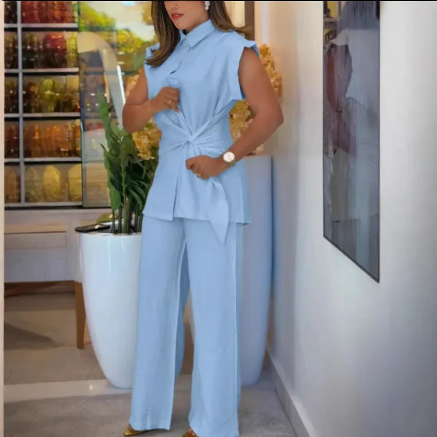 Tamara High-waisted Casual Two-piece Set