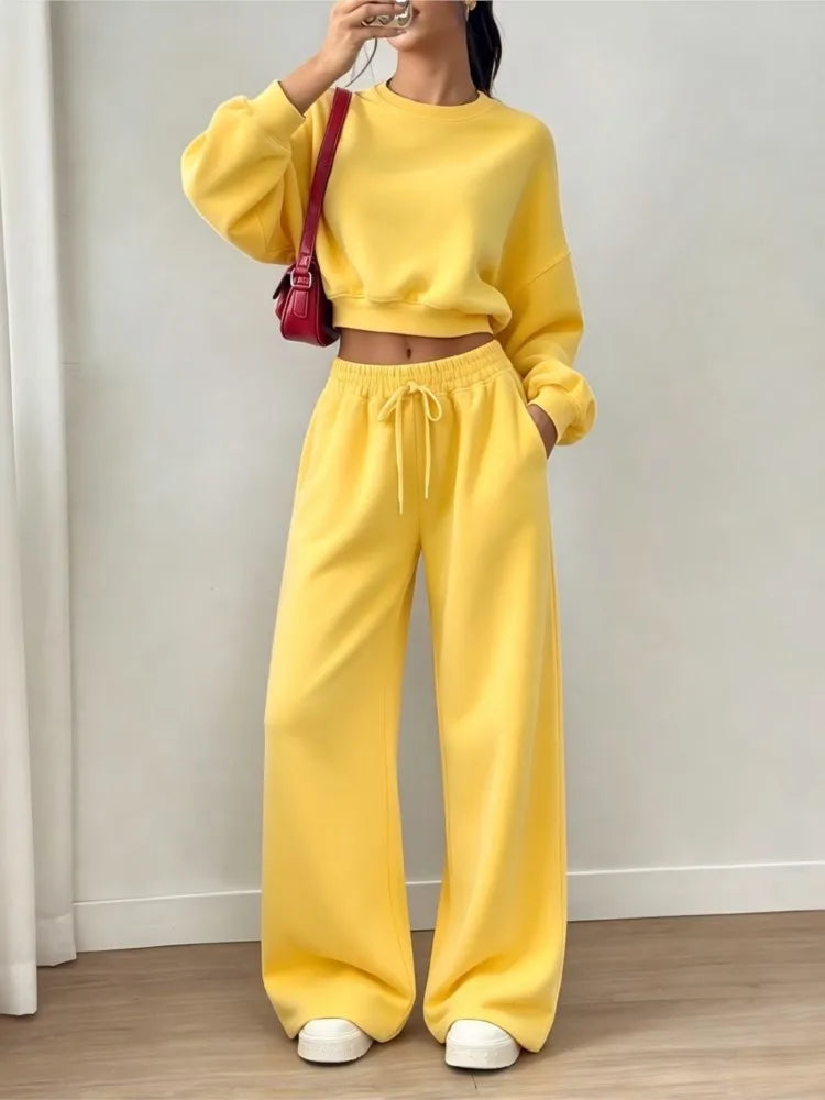 Elvira Fashion Super Short Long Sleeve Two Piece Sets