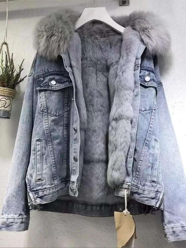 Hazleton Casual Hooded Long-sleeved Fashion Loose Pocket Jacket