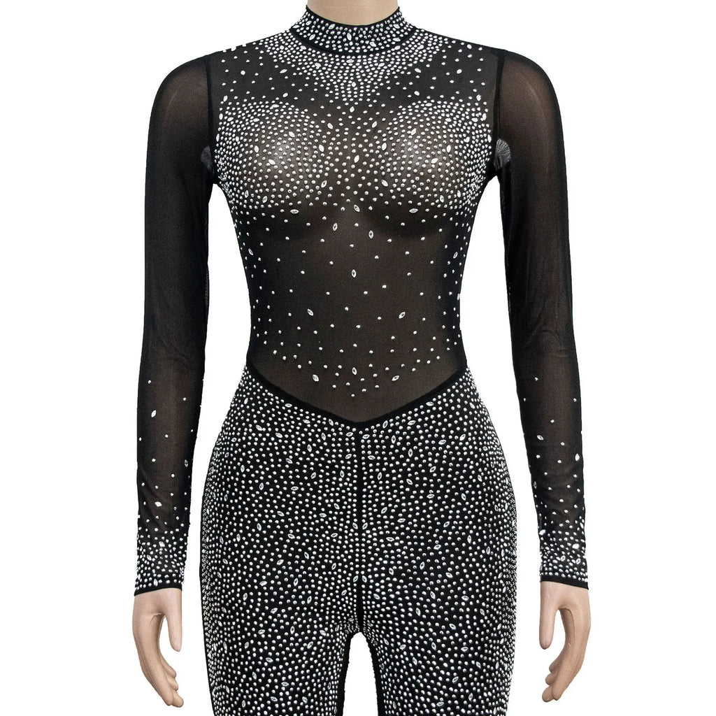 Women 2023 Autumn and Winter New Streetwear Fashion Elegant Solid Mesh Long