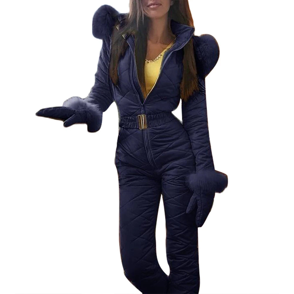Plus Size Winter Snowboard Jumpsuit Winter Outdoor Women's Windproof Waterproof Ski
