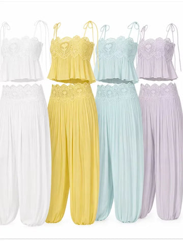 Indhira Summer New Beach Lady Two Piece Sets