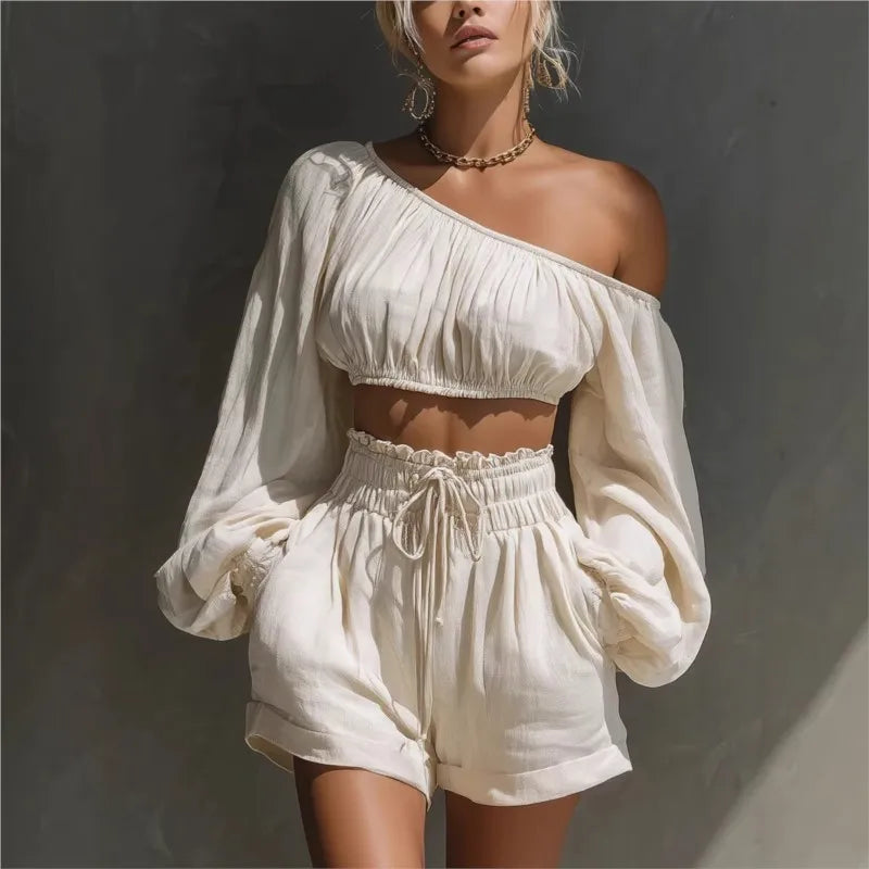 Franchesca Summer Casual Women Two Piece Sets