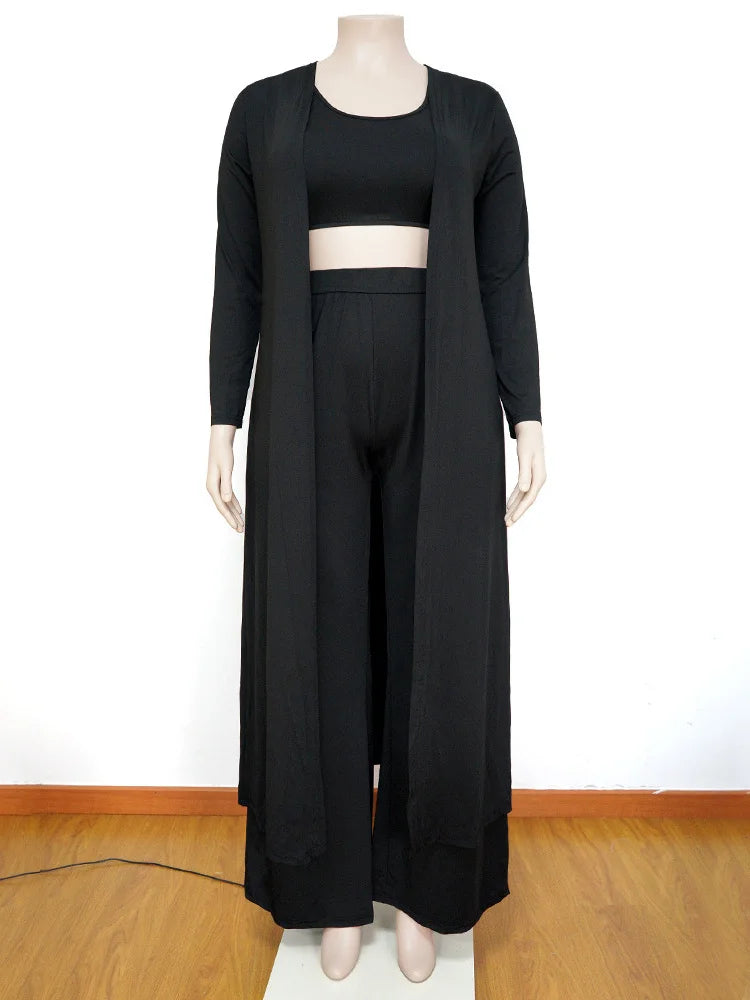 Mariam Plus Size Outfits Tracksuit Three Piece Sets
