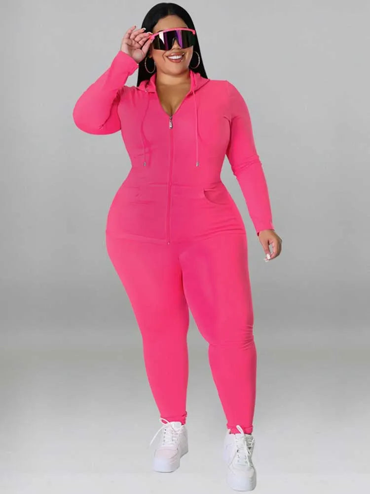 Arianna Plus Size Outfit Stretchy Two Piece Sets
