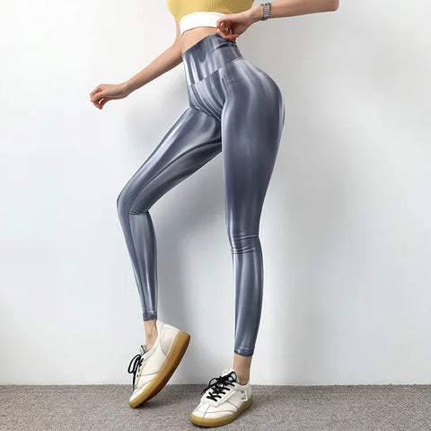Livington Tie Dye Seamless Leggings Scrunch Fitness High Waist Athletic Yoga Pants