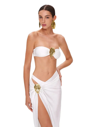 Cutchoque Off Shoulder Bikini Trend Swimwear Lady Holiday Bath Set