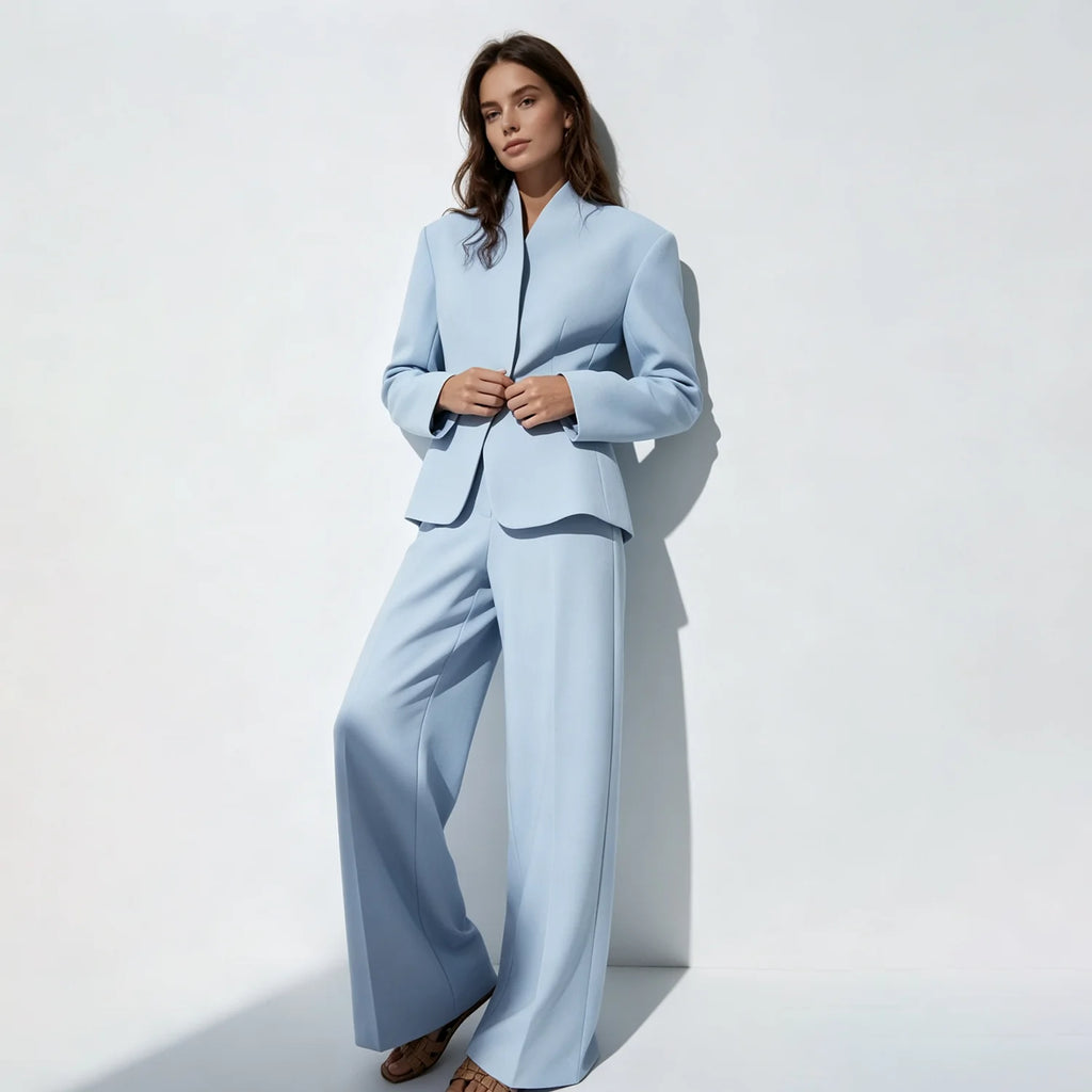 Sarah Women Single Button Fitted Two Piece Sets