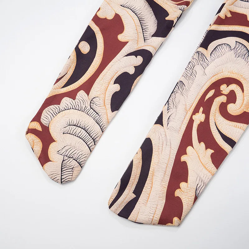 Soho Print One Shoulder Long Slimming Cross Border Jumpsuit