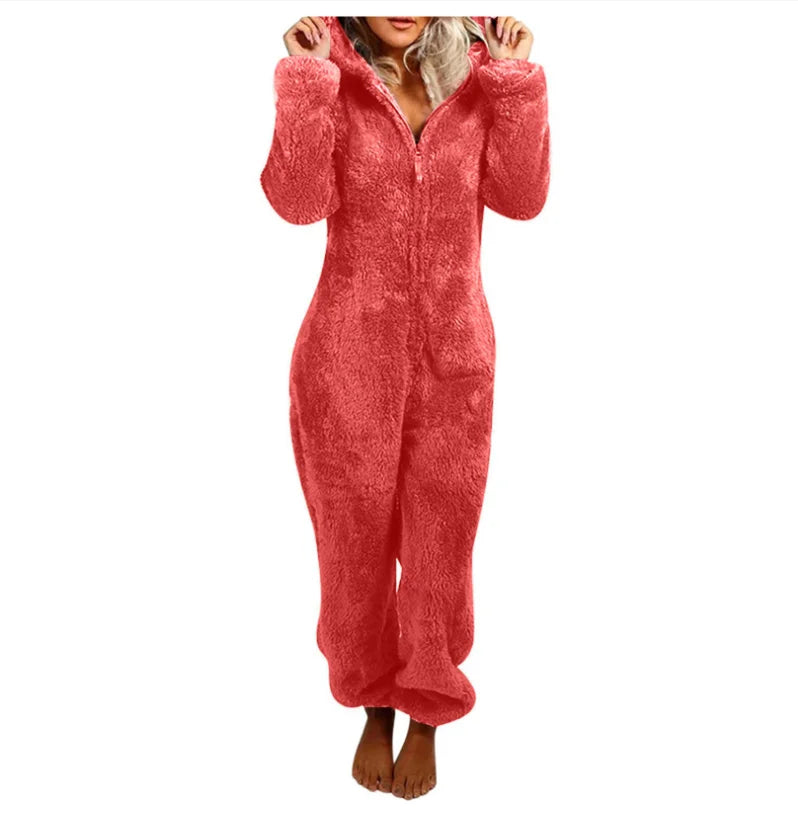 Plus Size One-Piece Jumpsuit for Women, Elegant Overalls, Full Length, Thickened, Autumn