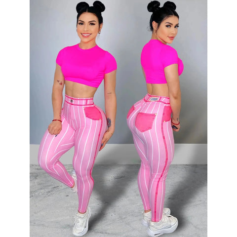 Walden High Waist Elastic Stretchy Jeans Casual Long Trousers