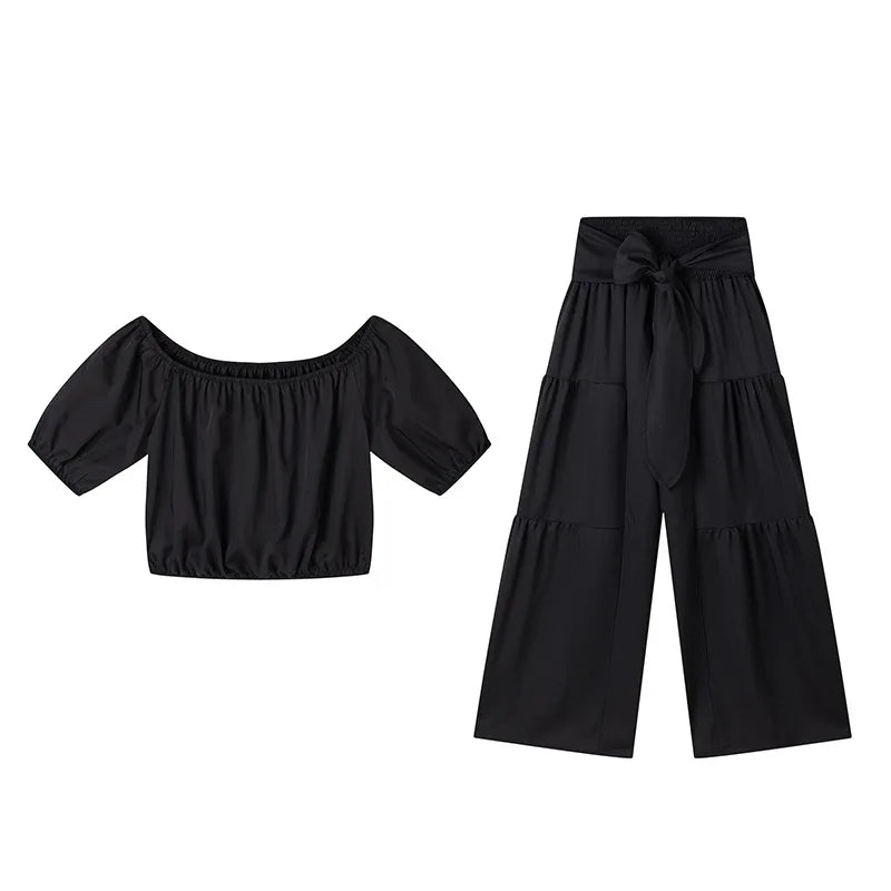 Dinorah Ladyelegant O Neck Two Piece Sets