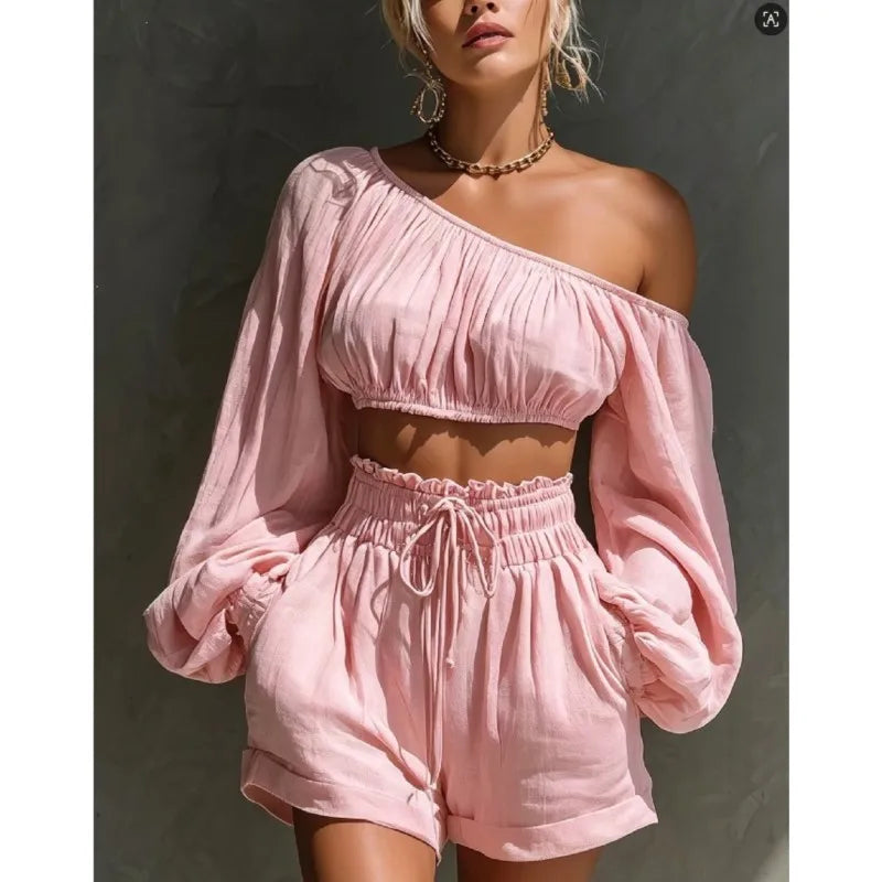 Franchesca Summer Casual Women Two Piece Sets