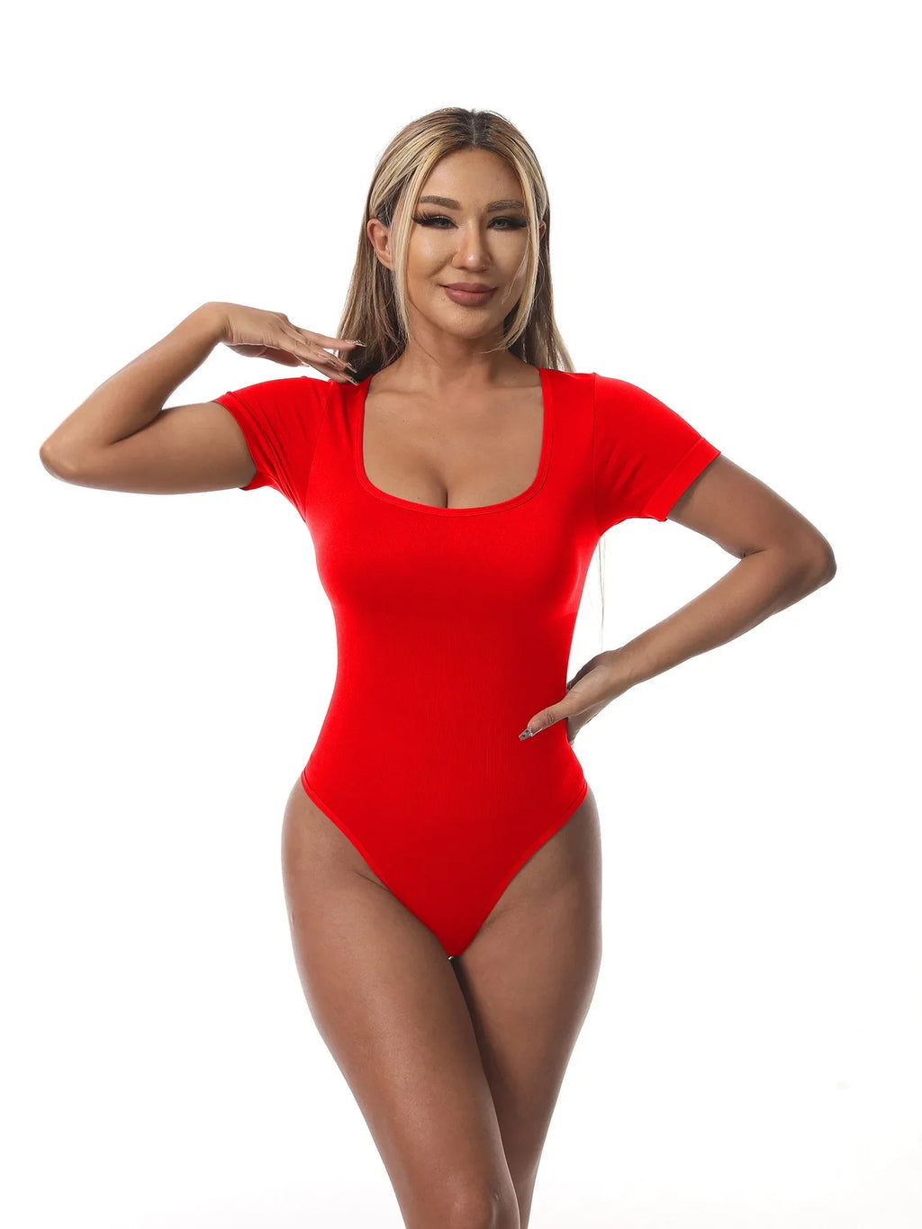 Women Plus Size Yoga Jumpsuit Seamless Square Neck High Elastic Workout Running Sport Jumpsuit