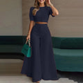 Luisa Short Sleeve Button-down Two Piece Sets