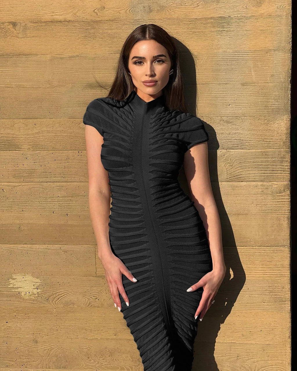 Hondura Slim Fashion Sleeve Bandage Party Elegant Dress