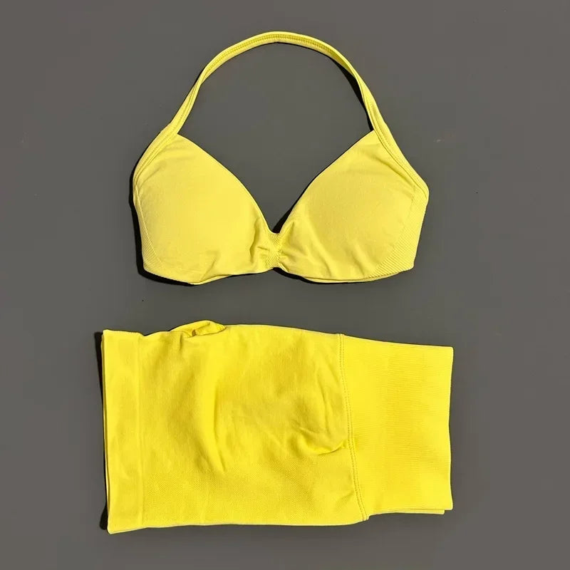 Dylan Sports Strappy Seamless Two Piece Sets