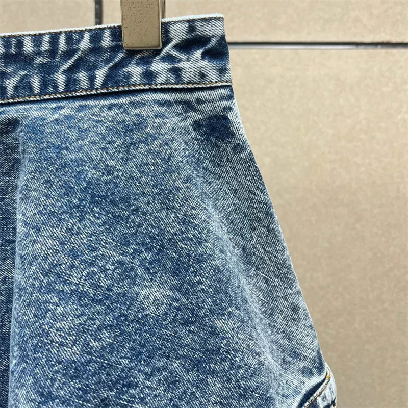 Women's jeans New retro washed women's pants for summer 2025 straight leg pants