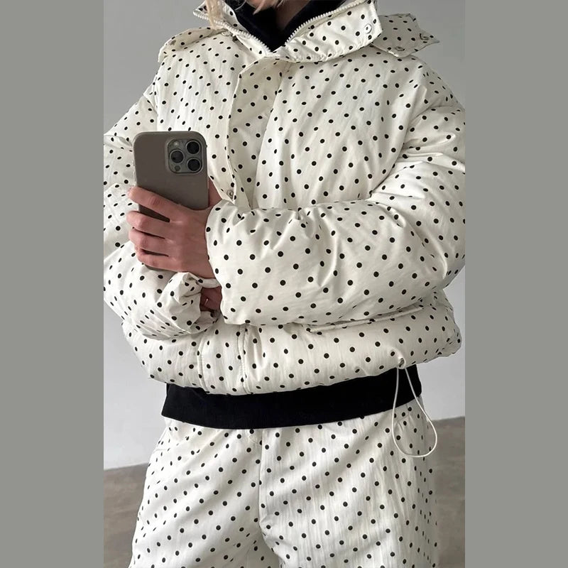 Venecia Leopard Print Suit Stand Collar Two Piece Sets