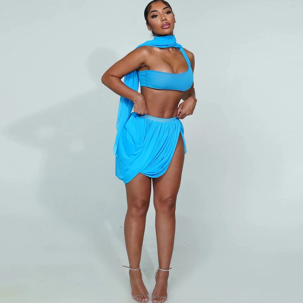 Jazmin Irregular Full Sleeve Two Piece Sets