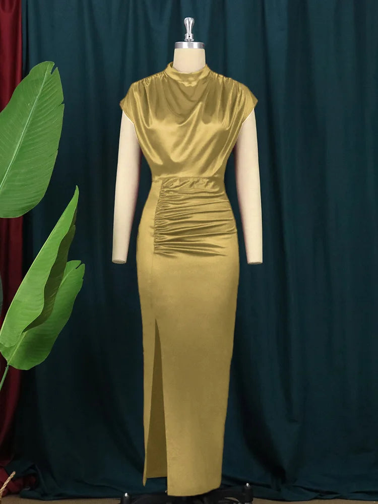 Azua Plus Size Sexy Bodycon Long Prom Slit Evening Birthday Party Cocktail Dress