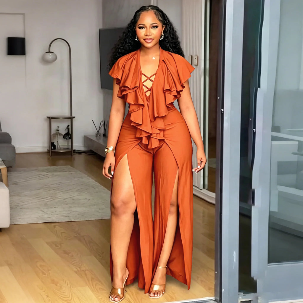 Plus Size Women Clothes Jumpsuit Summer Clothes Black Leisure Bodysuit Jumpsuit