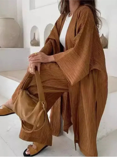 Alicia Women Elegant Solid Loose Two-piece Set