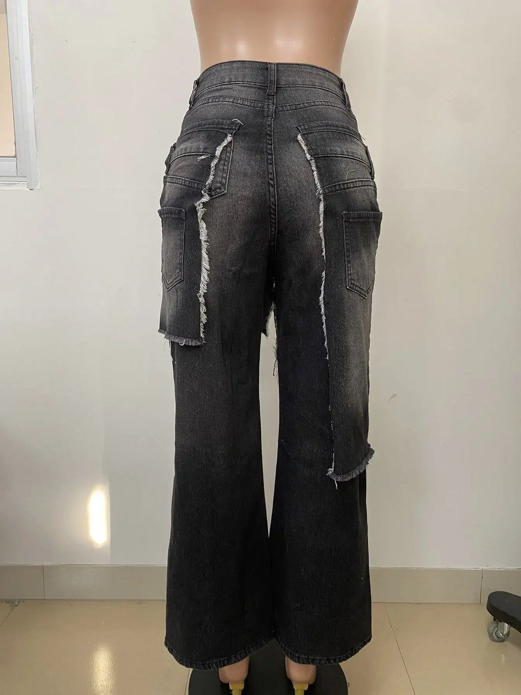 Stafford Streetwear Wide Leg Jeans Cargo High Waist Elegant High Street Denim