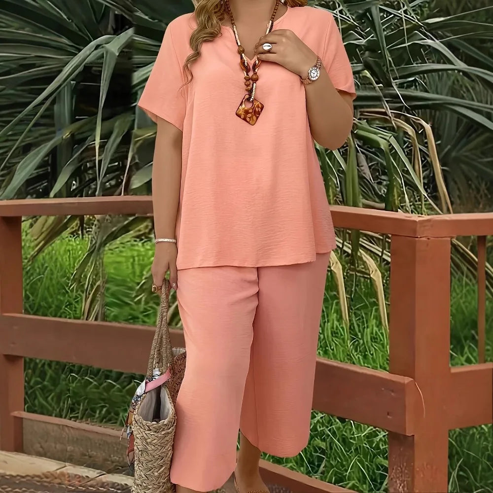Pamela Autumn Fashion Plus Size Two Piece Sets