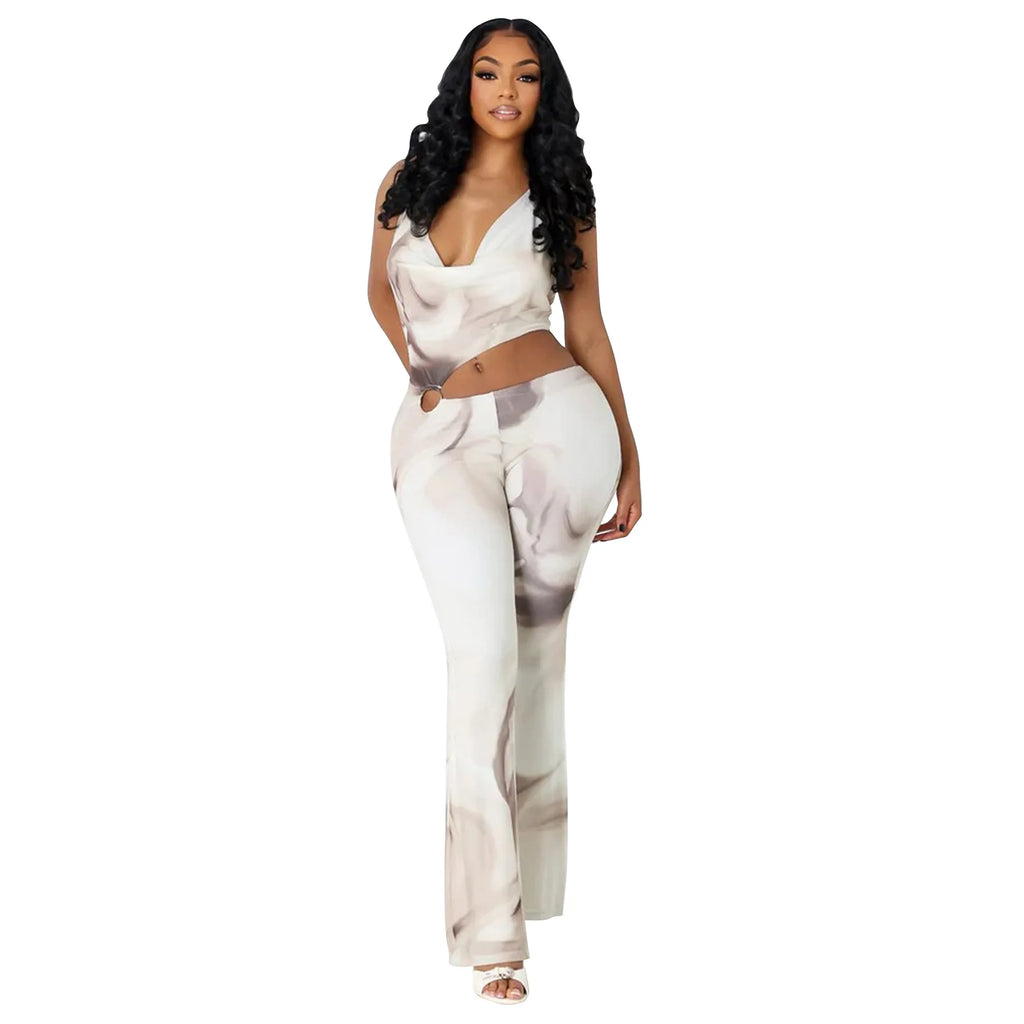 Marcela Street Backless Sexy Party Outfit Two Piece Sets