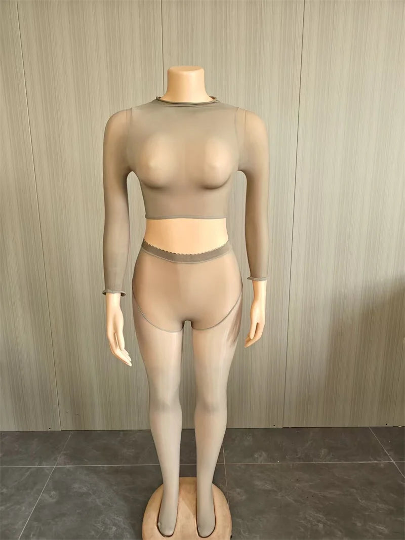 Susana Sexy Mesh See Through Two Piece Sets