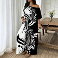 Vietnam Plus Size Printed Two Piece Set Street Retro Look