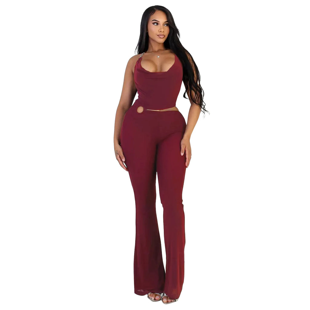 Marcela Street Backless Sexy Party Outfit Two Piece Sets