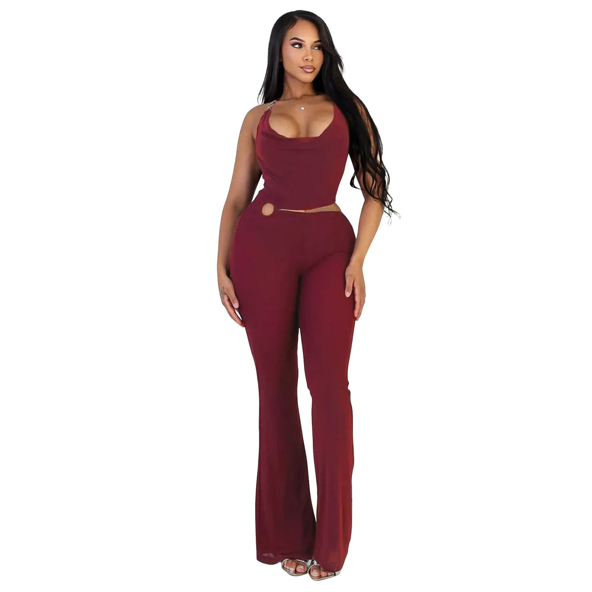 Marcela Street Backless Sexy Party Outfit Two Piece Sets