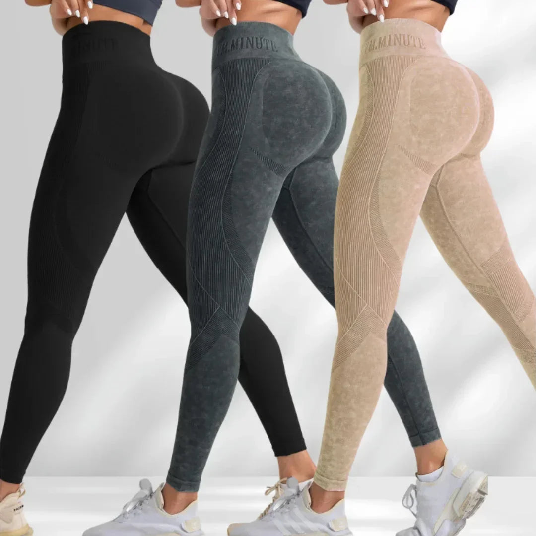 Lebanon Seamless Gym High Waist Hip Lifting Outdoor Sports Tight Waist Letter Sand Leggings