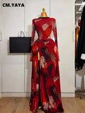 Hollow Out O-neck Long Sleeve Bodycon Maxi Long Dress