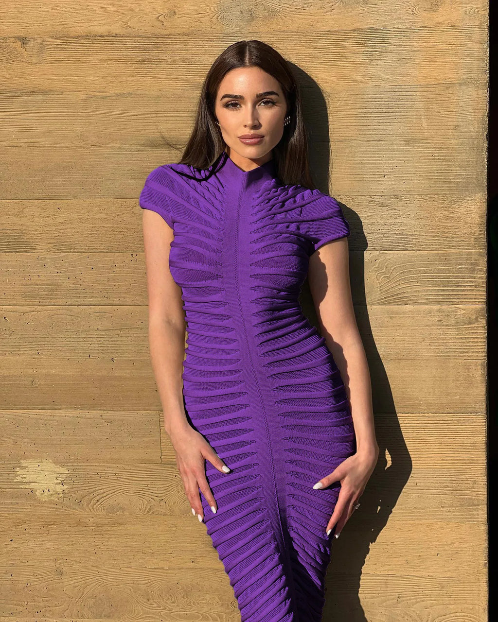 Hondura Slim Fashion Sleeve Bandage Party Elegant Dress
