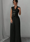 Jessy Fashion Solid Office Suit Casual Two Piece Set