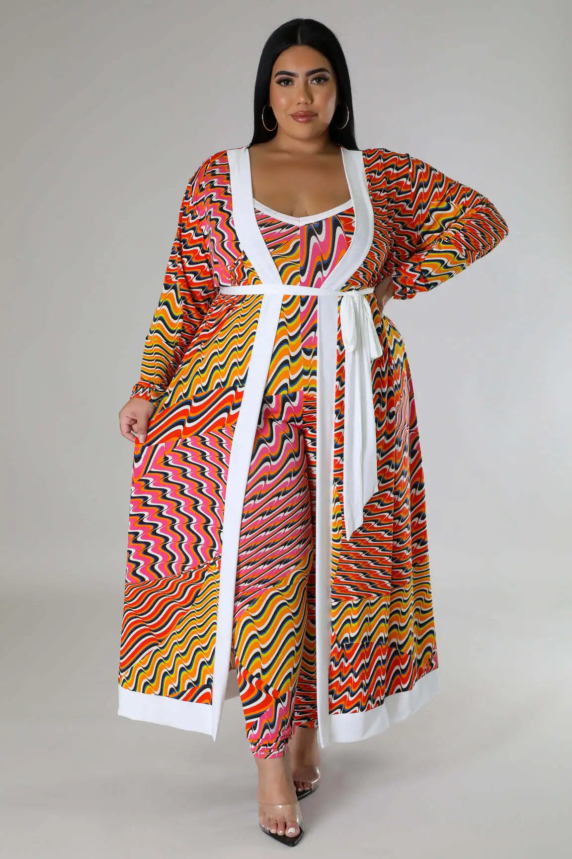 Wendy Plus Size Outfits Slip Sexy Two Piece Sets