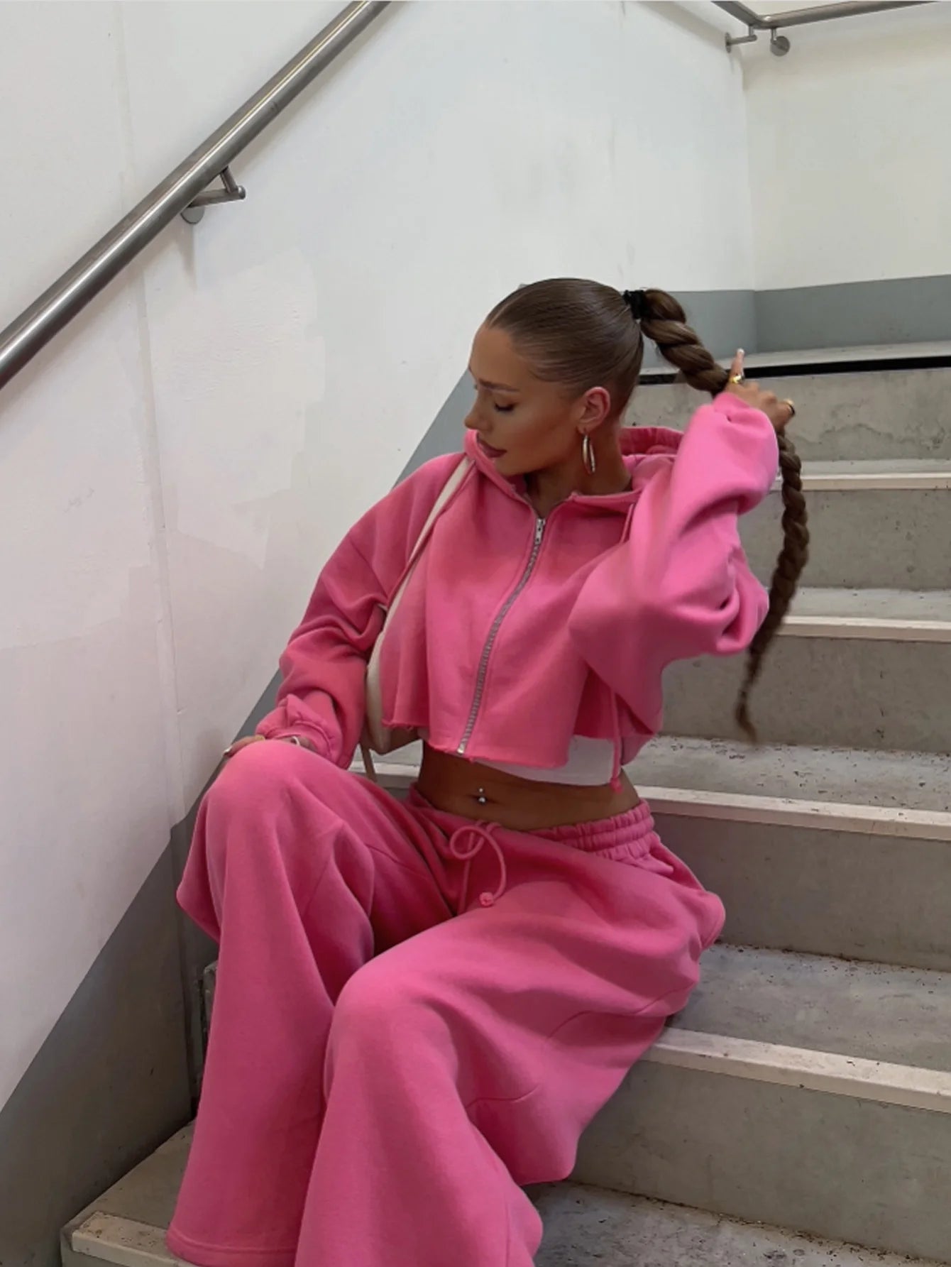Rebeca Autumn Casual Sport Two Piece Sets