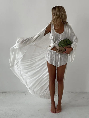 Katherine Beachwear Casual Long Sleeved Two Piece Sets