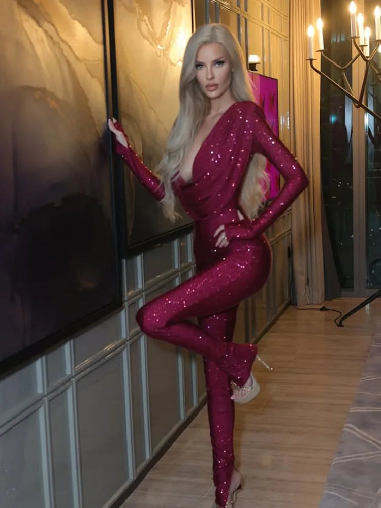 Allentown Solid Swinging Collar Regular Long Sleeves Skinny Casual Streetwear Jumpsuit