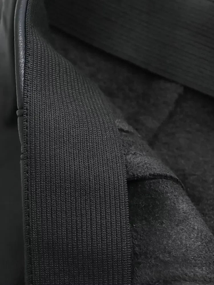 Panther Valley Retro High Waist Faux Leather Skinny Trousers