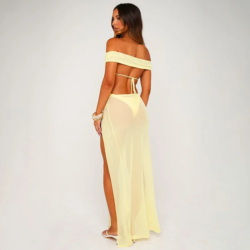 Merida Sexy Mesh Sheer Two Piece Sets