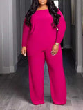 Karla Outfit with Long Sleeve Plus Size Two Piece Sets