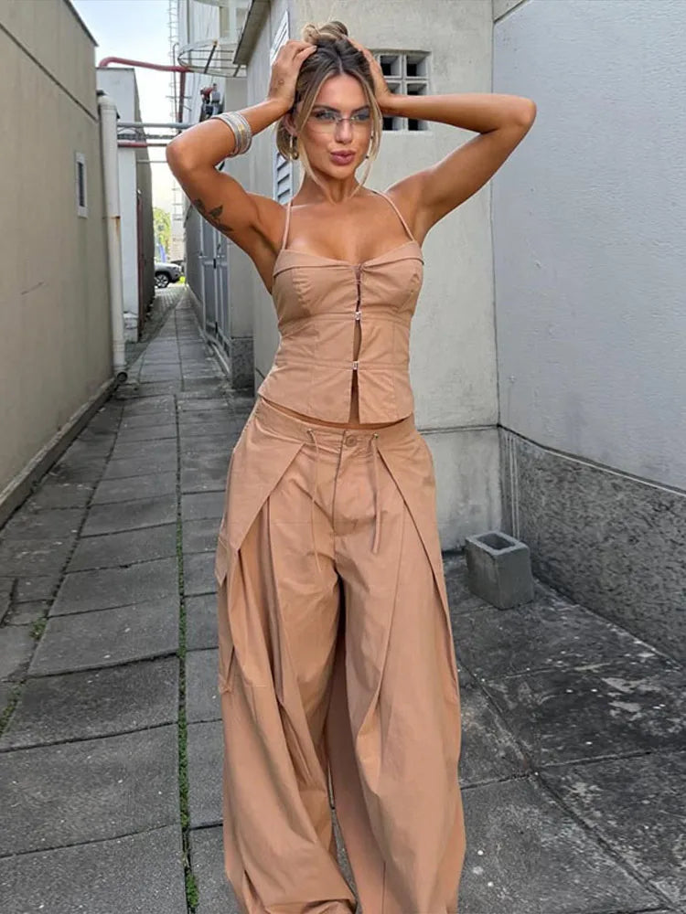 Jandherys Streetwear Fashion Chic  Two Piece Sets