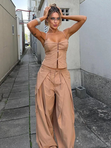 Jandherys Streetwear Fashion Chic  Two Piece Sets