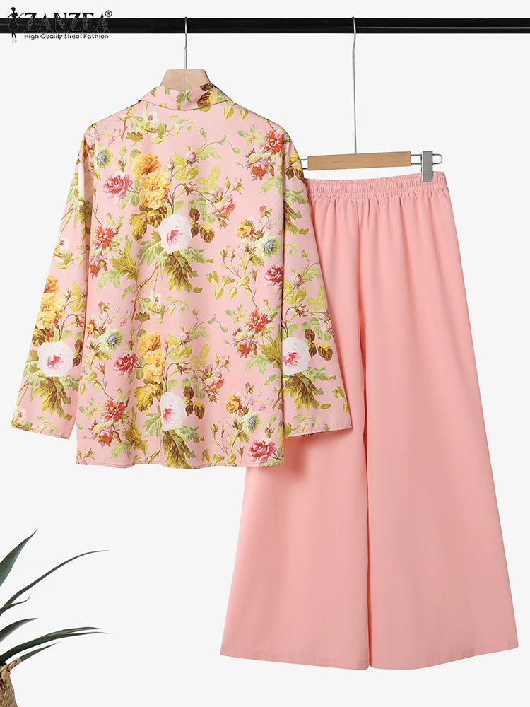 Dinora Vintage Suits Elegant Office Two Piece Sets