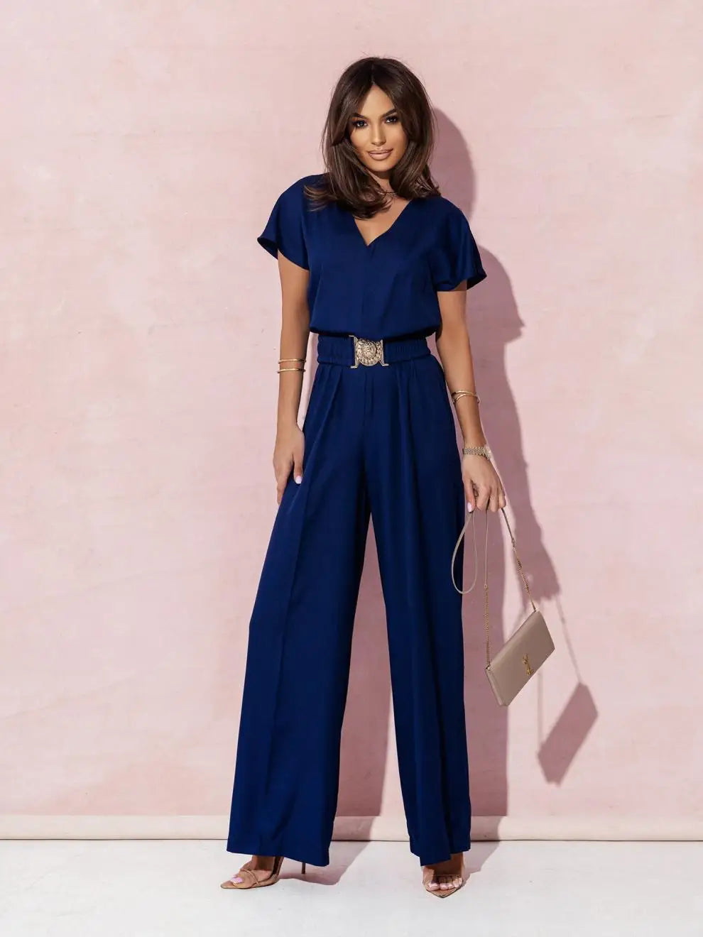 Jumpsuits women 2026 rompers new summer solid color jumpsuits women's clothing