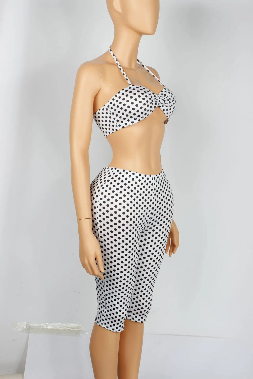 Newington Halter Tank Bike Mid West Stretch Matching Streetwear Outfits Set